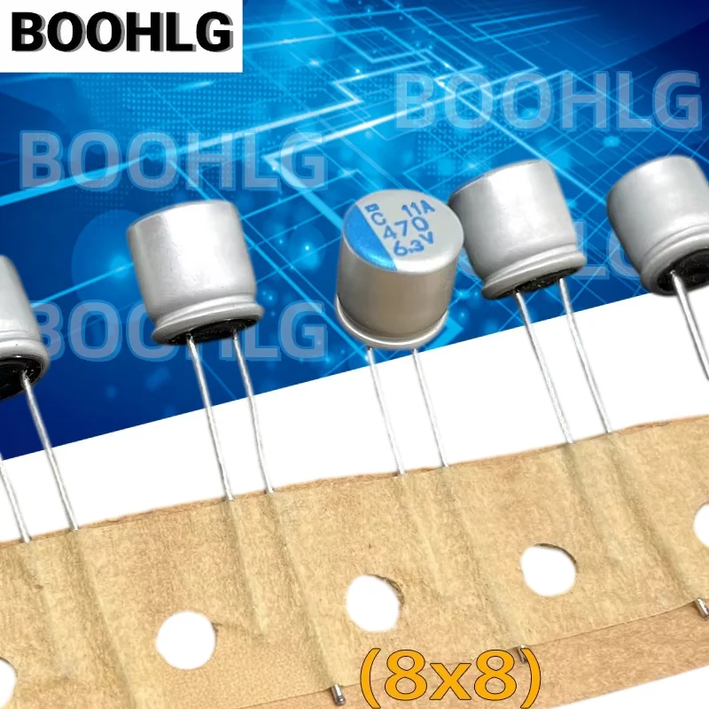 10PCS NCC Chemical Black Diamond Solid Capacitor 6.3V 470µF 6.3V 470µF 471 Copper Feet