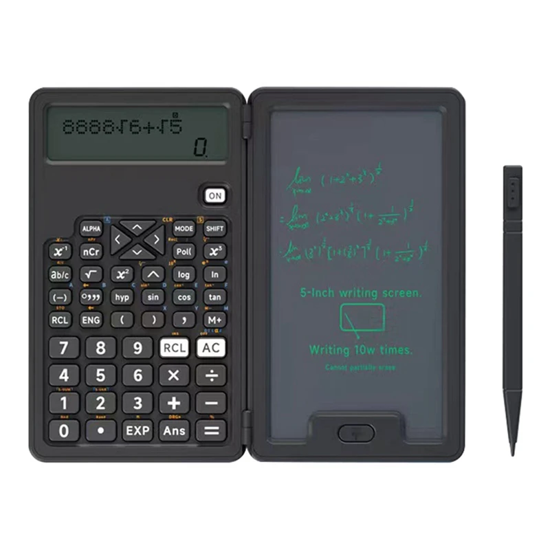 Calculadora portátil com Writing Board, Função Display LCD, 12 dígitos, escritório, escola, casa