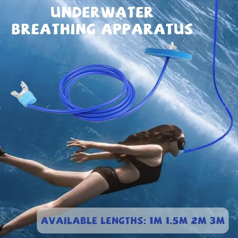 Tube respiratoire de plongée entièrement sec de haute qualité, 1m, 2m, 3m de long, respirateur de natation pour adultes, hommes et femmes, équipement de plongée en apnée et de plongée sous-marine