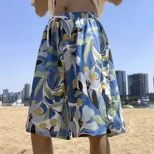 

The Same Printed Drooping Design for Men Outdoor Play Breathable and Quick-drying Five-point Casual Shorts