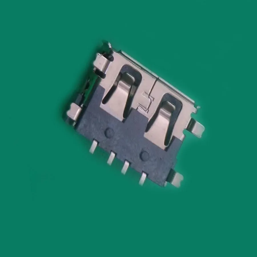 

10 шт./лот, женский край Warp Edge USB 2,0, 4-контактный тип A SMT, 4 фута, 180 градусов, обжимная вилка для зарядки, разъем, разъем, проводной адаптер