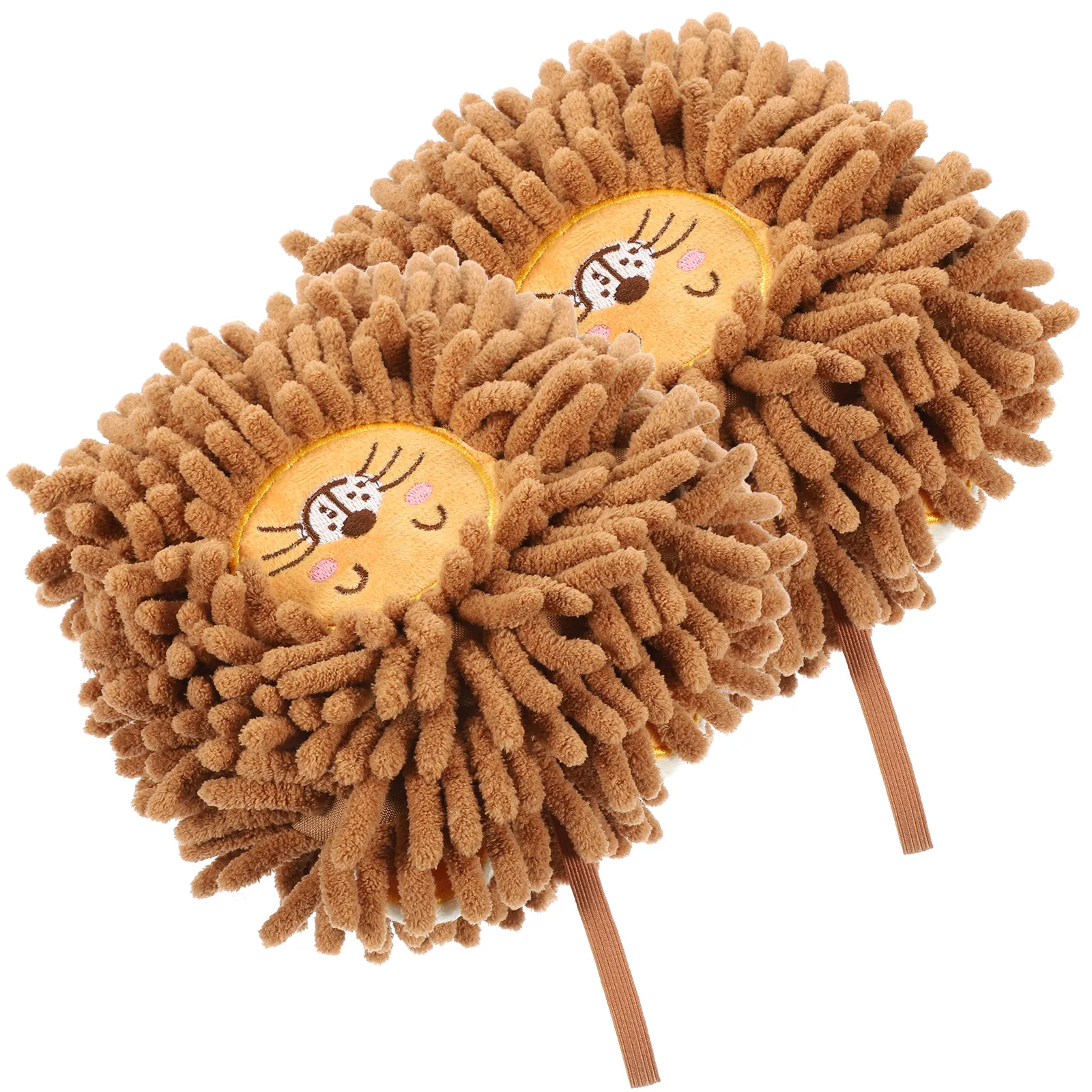 

2Pcs Thickened Hand Towels Ball Kitchen Bathroom Absorption Quick Dry Chenille Hanging Loop Puff Balls Reusable