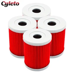 2/4/6 pcs Cyleto Motorcycle Oil Filter For Yamaha CP250 CP 250 Morphous Majesty YP250 YP 250 Grand YP400 Xmax YP 400 X-Max 04-20