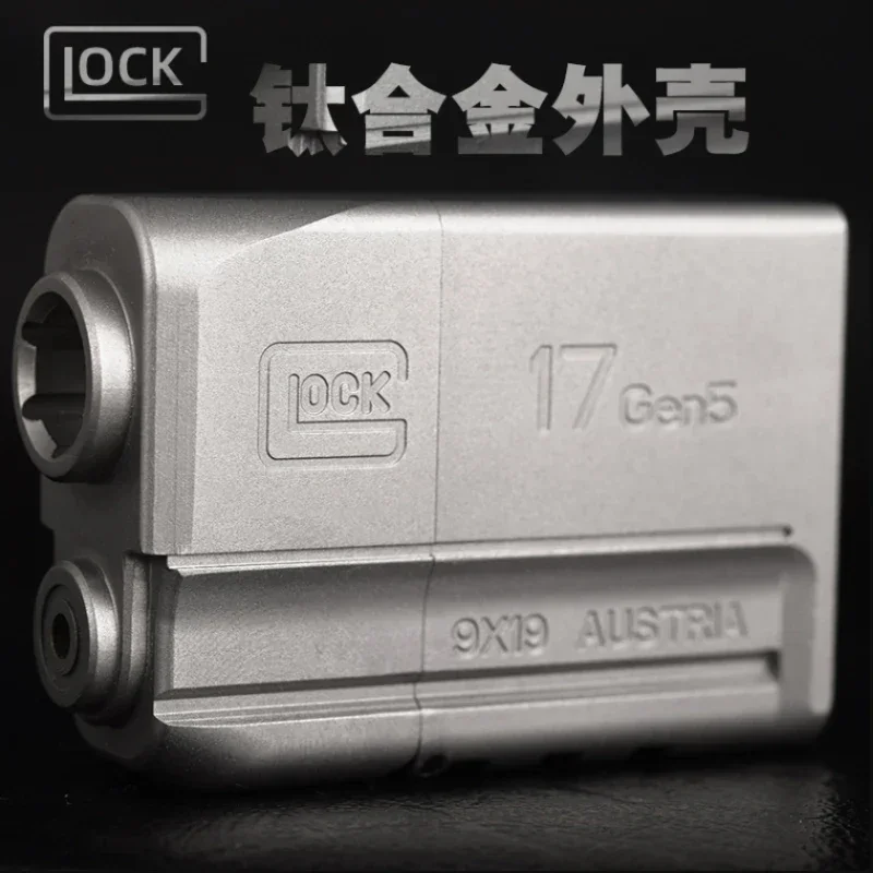 Brass Pure Copper Glock G17 Heavy Armour Punk Kerosene Lighter Sealed Oil Machine Waterproof and Windproof Toy Collection Gift