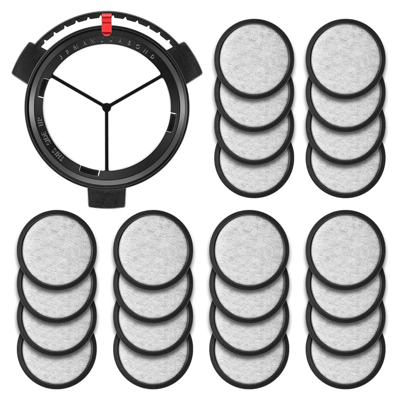 Stable-24PCS Replacement Coffee Maker Filtration Set Filter Disk With Frame Compatible With Mr. Coffee Makers And Brewer