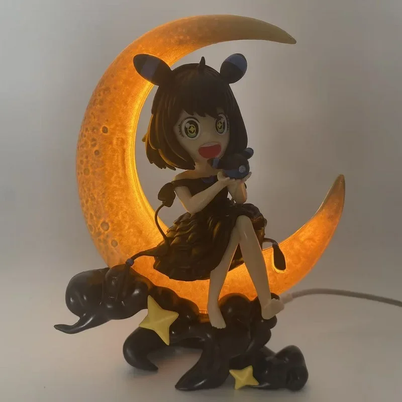 17cm anya forger como umbreon figura bonito cosplay menina com luz led anime modelo colecionável estátua aniversário presentes de natal brinquedo