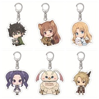 Anime The Rising os the Shield Hero Naofumi Iwatani Acrylic HD Popular Figure keychain Pendant Decor Cosplay Gifts About