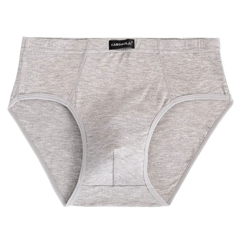 Loose Men\'s Cotton Underwear Breathable Panties Large Size L-5XL Solid Color Elastic Mens Sexy Triangle Underwear Briefs Hombre