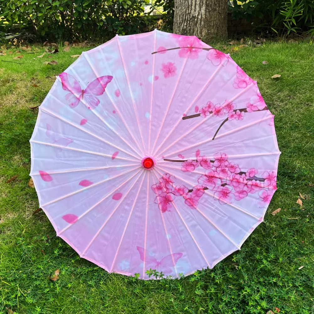 

56 см зонт с веером, шелковая ткань, китайский античный стиль, реквизит, танцевальный зонт, 10 цветов, косплей, зонт Hanfu из масляной бумаги