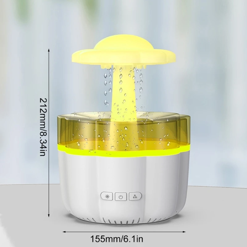 Kleine Nebel-Öl-Diffusoren, kleine Blumenform, Nebel-Luftbefeuchter, entspannender Luftbefeuchter, geeignet für Büro, Wohnzimmer