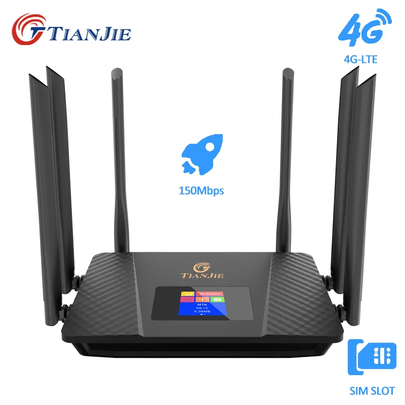 New dual-band unlocked 4G LTE modem router with SIM card slot, 150Mbps mesh WiFi, MTK6735, 5dBi high gain antenna, DDNS, VPN.