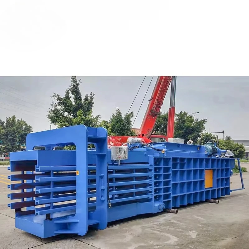 Fully Automatic Horizontal Baler Standardize Bale Density For Printing Plant Carton Edge Trim Waste Line