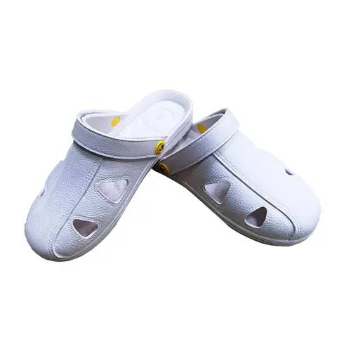 Anti-static Spu Slippers For Men Women Four Hole Safety Shoe Boots Protective Arch Support Insulated Against Electrostatic