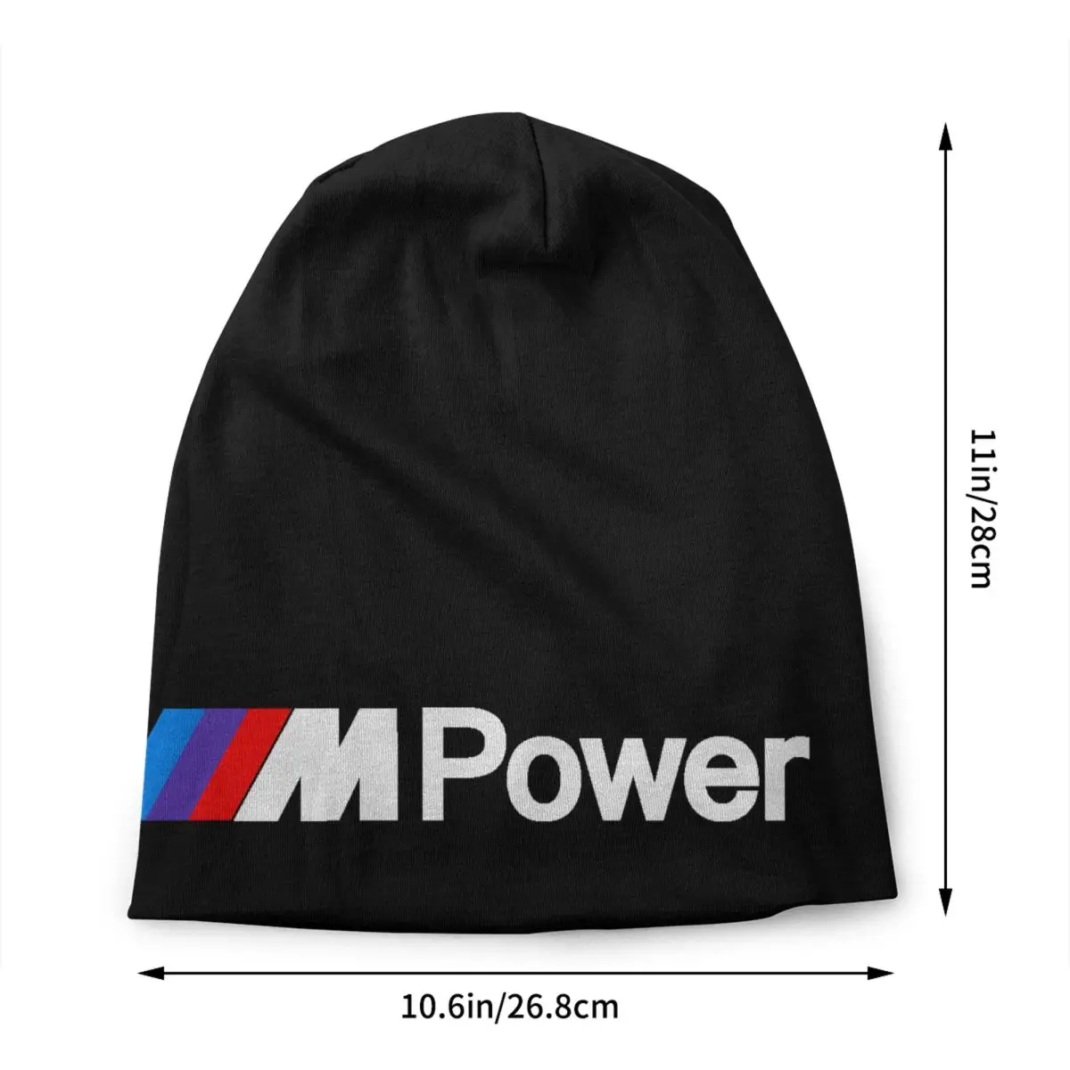 Custom M Powers Sport Car Skullies Beanies Caps Streetwear Winter Warm Men Women Knit Hats Unisex Adult Bonnet Hats