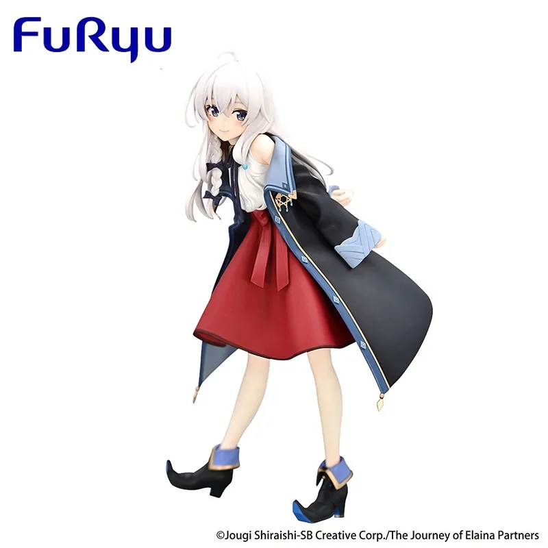 Genuine Original FuRyu THE JOURNRY OF ELAINA Elaina PVC 20CM Anime Figures Model Collectible Model Dolls Statuette Ornament Gift