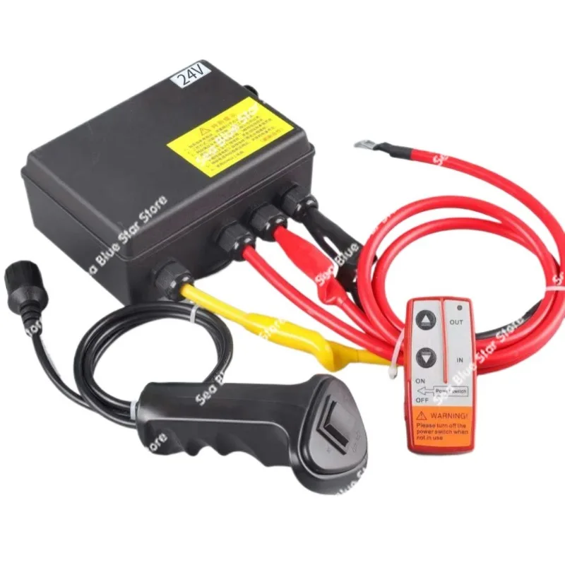 

Электрическая лебедка с беспроводным пультом управления 12В/24В для внедорожников, портативный мини-кран, автомобильные аксессуары для управления