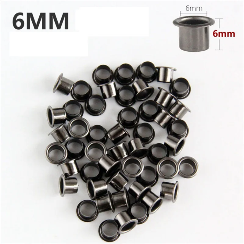 The New 50Pcs Eyelets for DIY Kydex Sheath 6Mm Rivet Hand Tool Parts Eyelet Hole Punch Tool Kit
