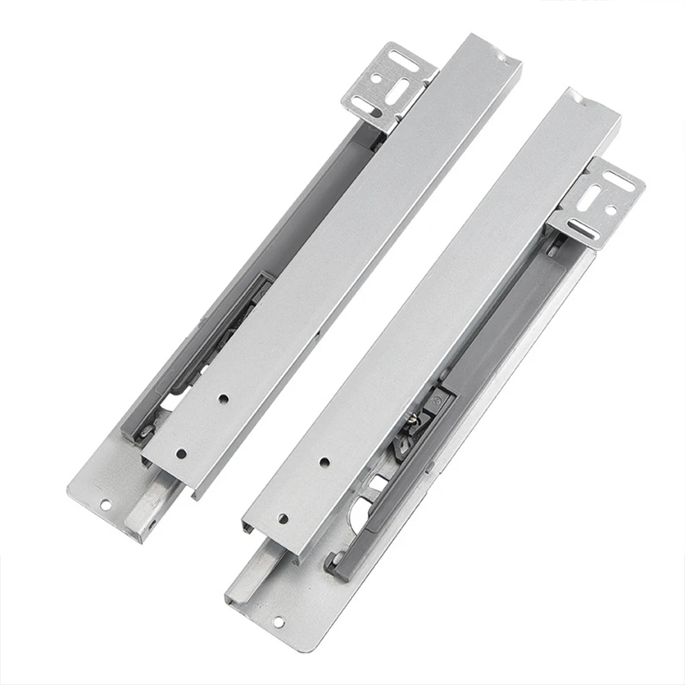 

Soft Close Drawer Slides 12-22 Inch,Cabinet Slide Rail with Damping Buffer for Wardrobe Furniture,3-Section Slide Rail