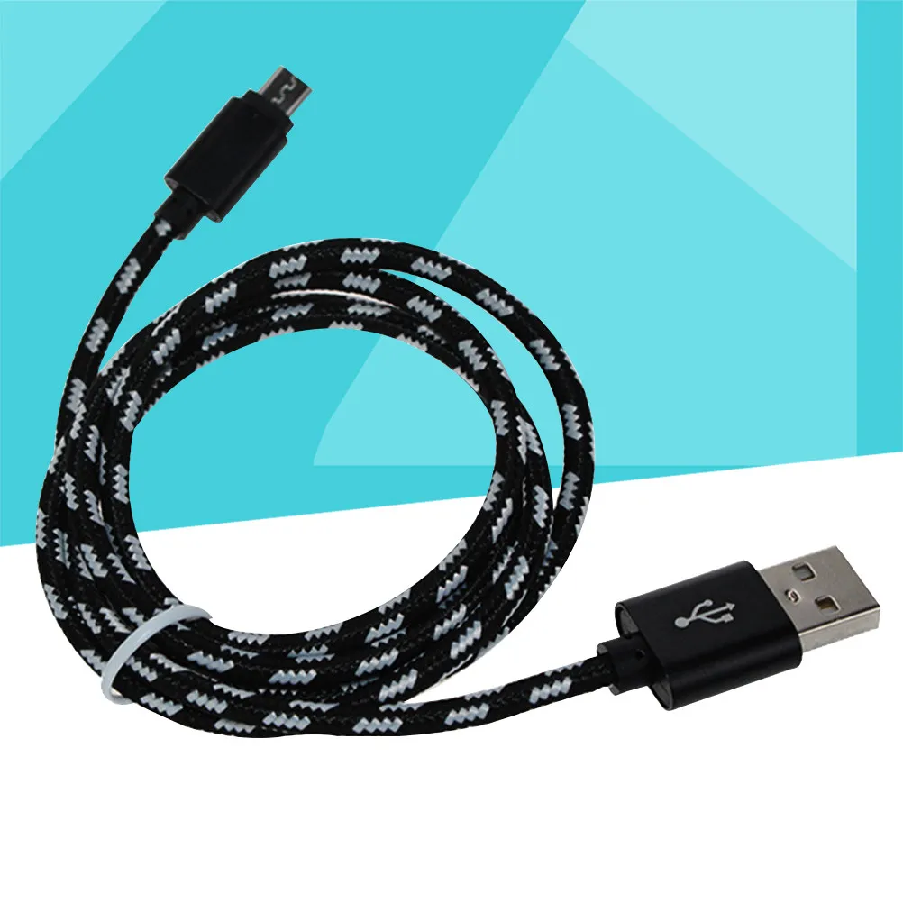Resistant Meter Wear Usb Cables 2A Bend Proof Nylon Data Charging Smartphones Tablets S7