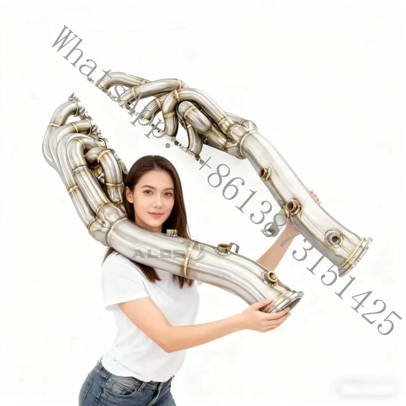 Suitable high-flow automotive exhaust manifold pipes Huracan EVO 5.2 2019-2024 exhaust manifolds