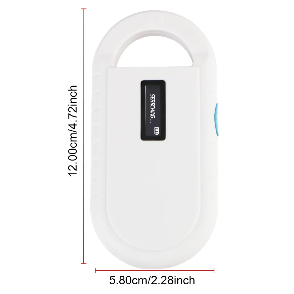 ISO IEC 11784/5 FDX-B/EMID 동물 ID 리더기, 애완 동물 칩 RFID 스캐너, 디지털 LCD 디스플레이 지능형 125kHz/134.2kHz
