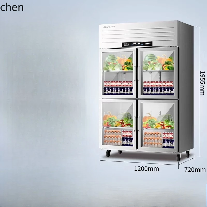 ZS  Display Cabinet Glass Door Freezer Beverage Display Cabinet Order Cabinet Vegetable and Fruit Fresh Refrigerator