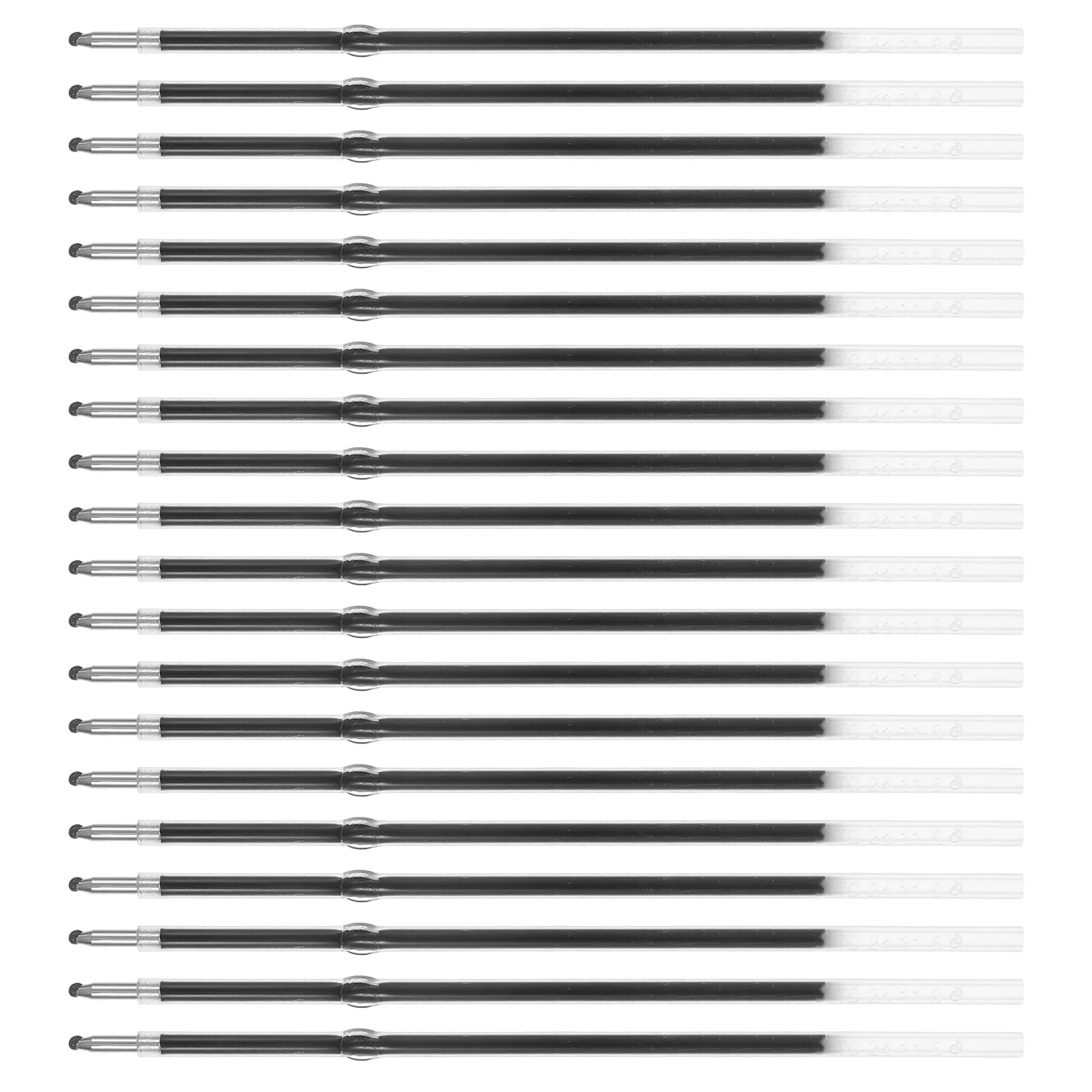 100Pcs Retractable Gel Ink Pen Refills Black 0.7mm Universal Smooth Writing Replacement Pen Refills for Office School Supplies