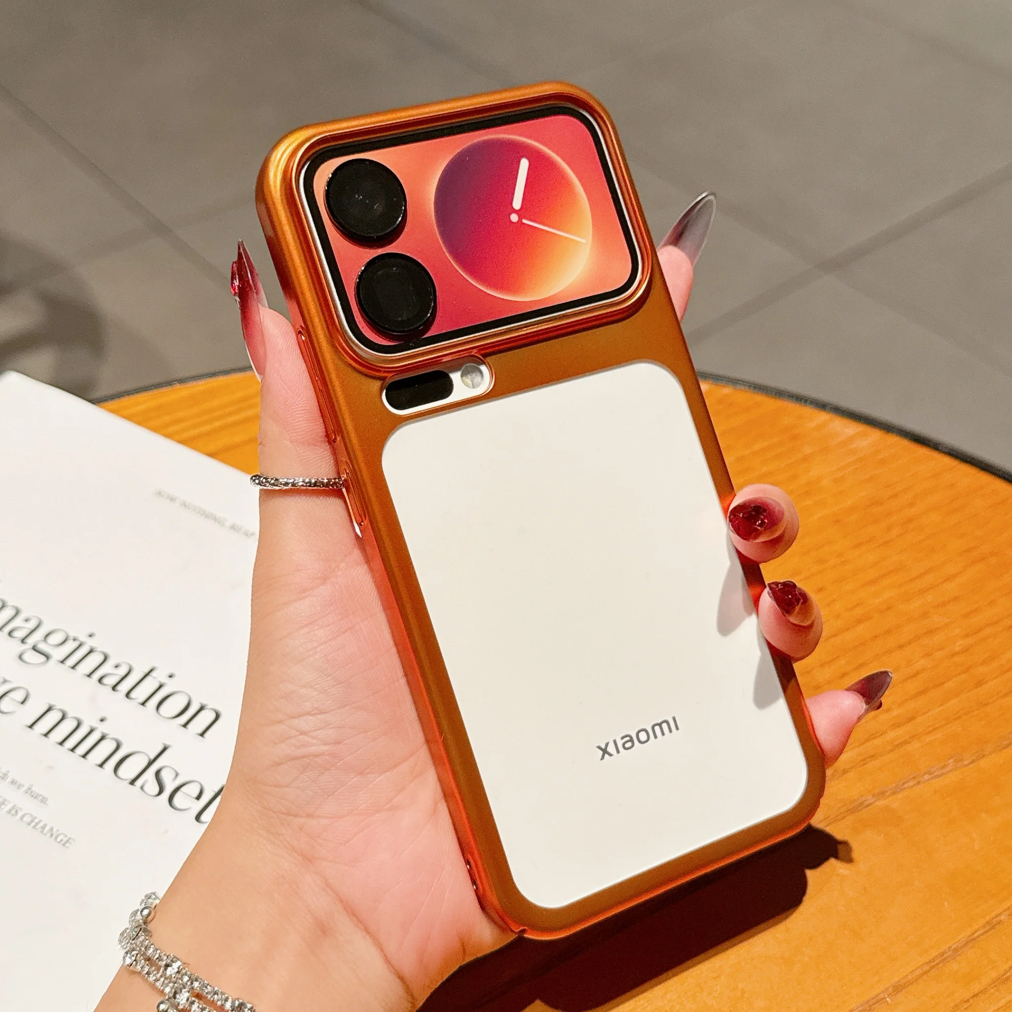 Metalen transparante telefoonh - Clear Shockproof Bumper Case recensie en prijs