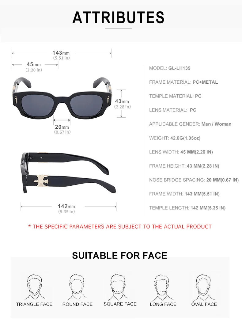 Punk Soaring Eagle Sonnenbrille Herren 2026 Luxusmarke Designer Mode Rechteckige Sonnenbrille für Damen Steampunk Shades Eyewear – Detail 10