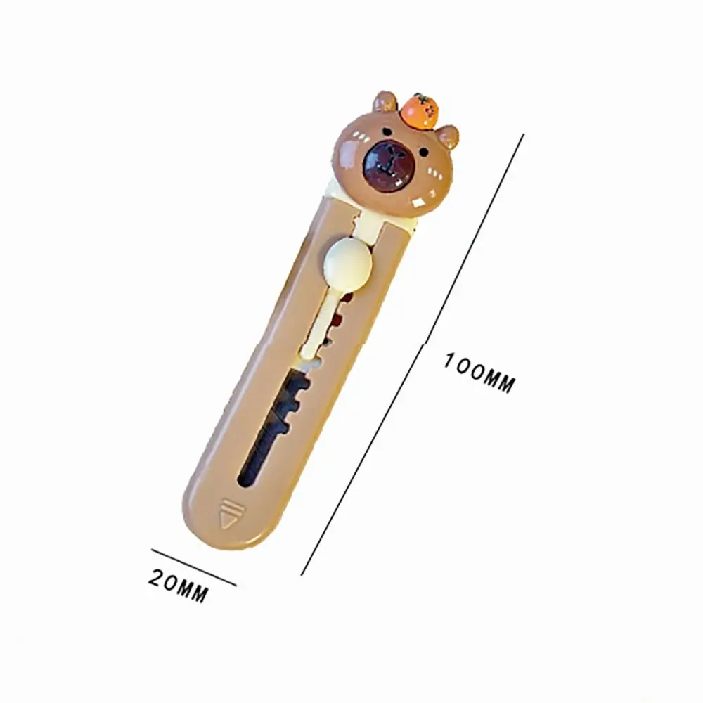 Портативный резак с медведем, милый инструмент для резки бумаги, выдвижной Открыватель для букв, школьные и офисные принадлежности