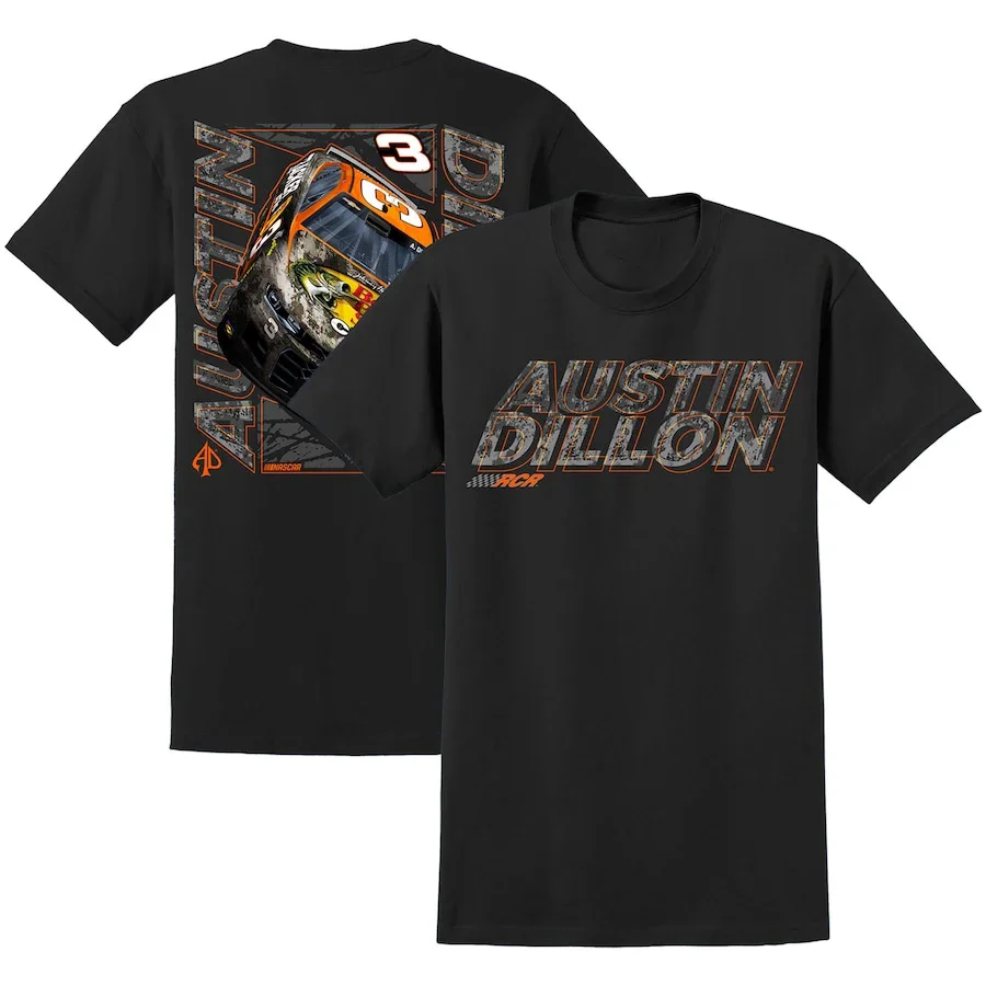 Austin Dillon 3 Motor Sports Racing Men's Athletic Lightweight Cotton Classic Short Sleeve Crewneck T-Shirt Tee Shirt