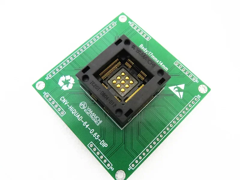 

L9779 HiQUAD64 QFP64 IC201-0644 IC Test seat test bench test socket programming seat