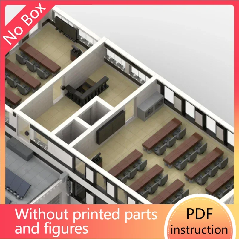 

Модель City Street View Moc, строительные кирпичи, Германия, SEG Station Technology, модульные блоки, подарки, игрушки, наборы «сделай сам», сборка, Рождество