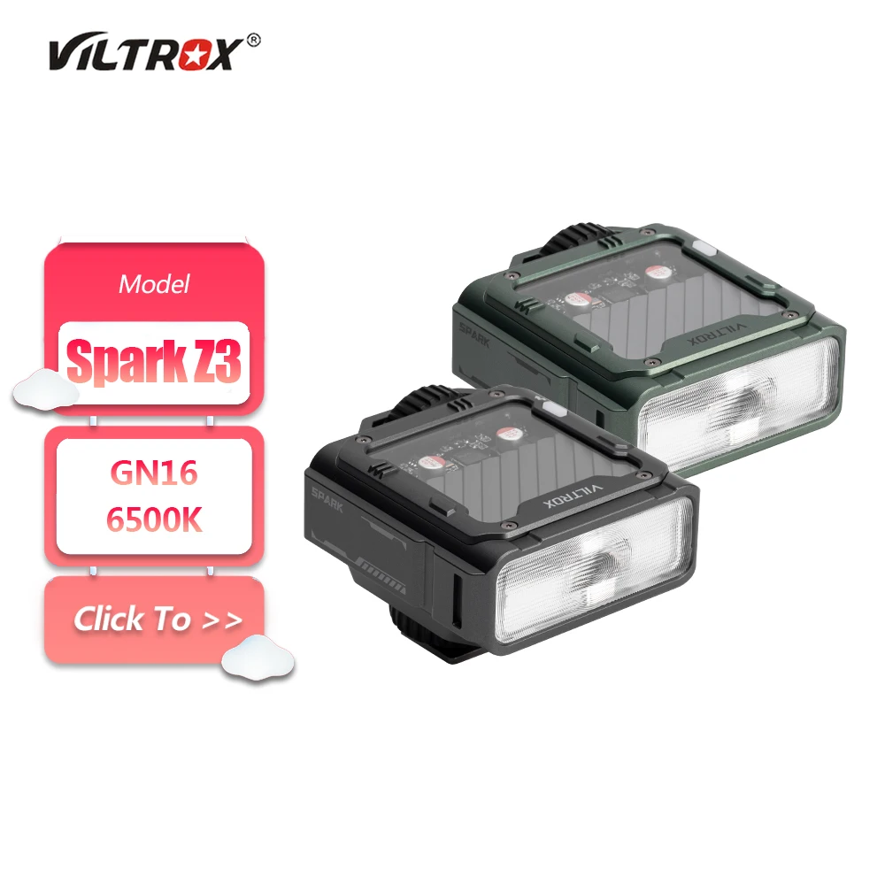VILTROX Spark Z3 Mini TTL вспышка для камеры с подсветкой GN16 6500K дневной свет для Sony Canon Nikon Fujifilm DSLR вспышка для камеры VILTROX Spark Z3 Mini TTL вспышка для камеры с подсветкой GN16 6500K дневной свет для Sony Canon Nikon Fujifilm DSLR вспышка для камеры
