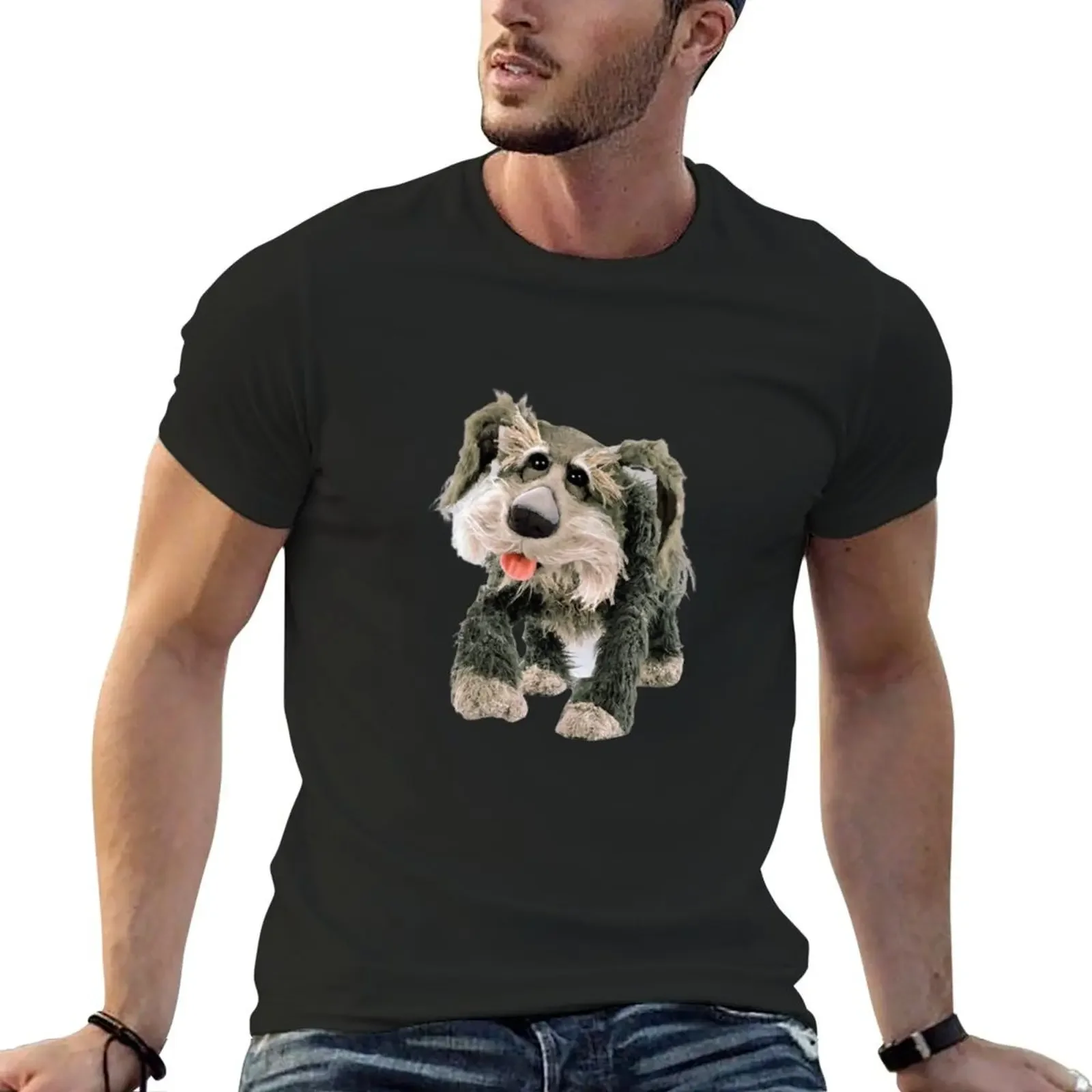 sprocket from fraggle rock Sticker T-shirt cute tops customs design your own Aesthetic clothing mens workout shirts