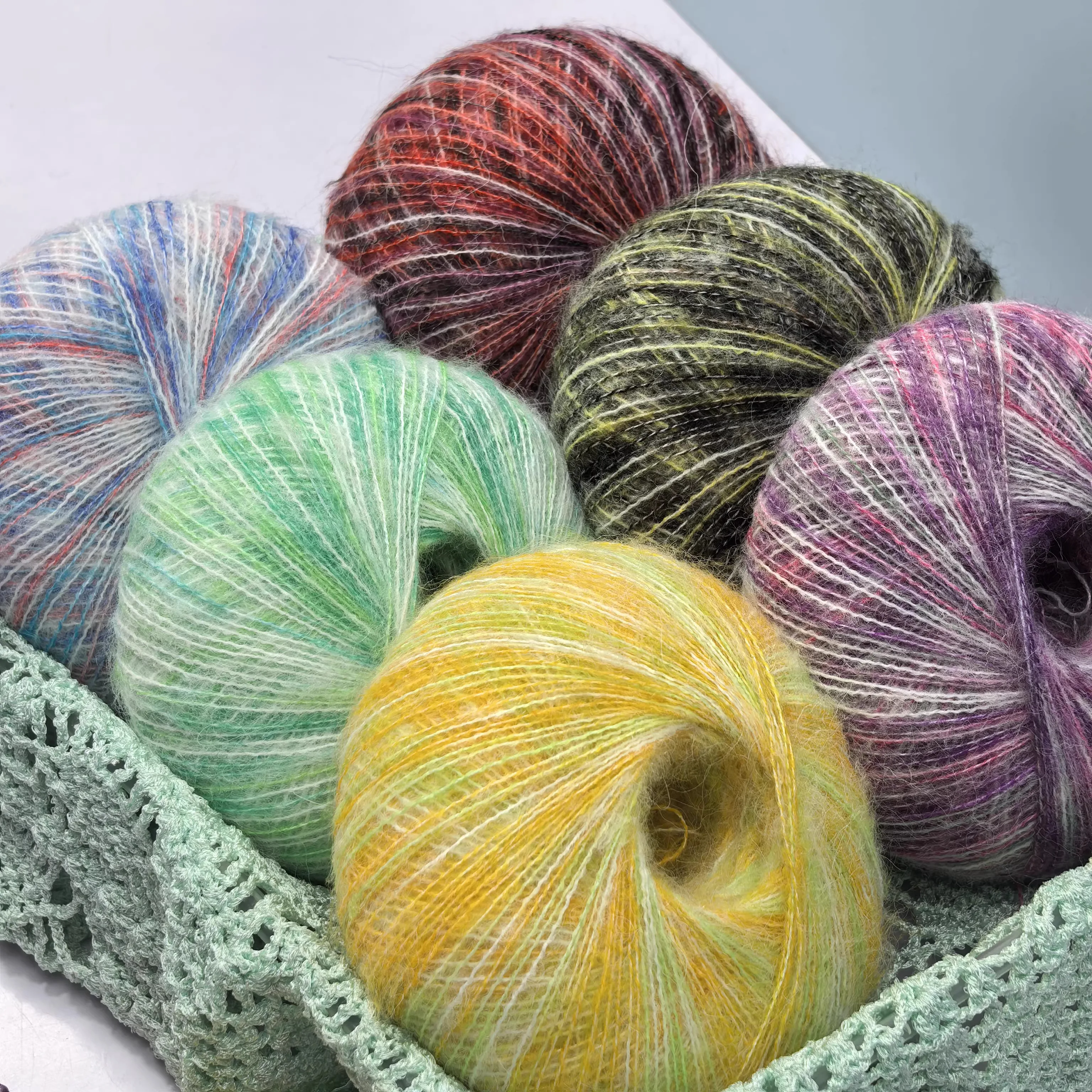 

250g Duan dyed mohair yarn Sweater,scarf,shawl,yarn Yarn Hand Crochet Thread Knitting Clothe Needlework