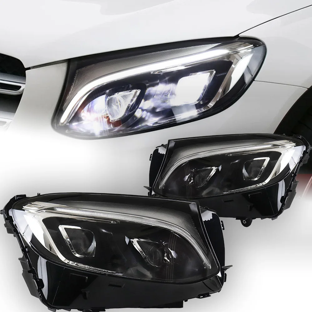 Car Lights for Benz GLC X253 GLC250 GLC300 Headlight Projector Lens 2015-2020 Signal Head Lamp LED Headlights Drl Automotive