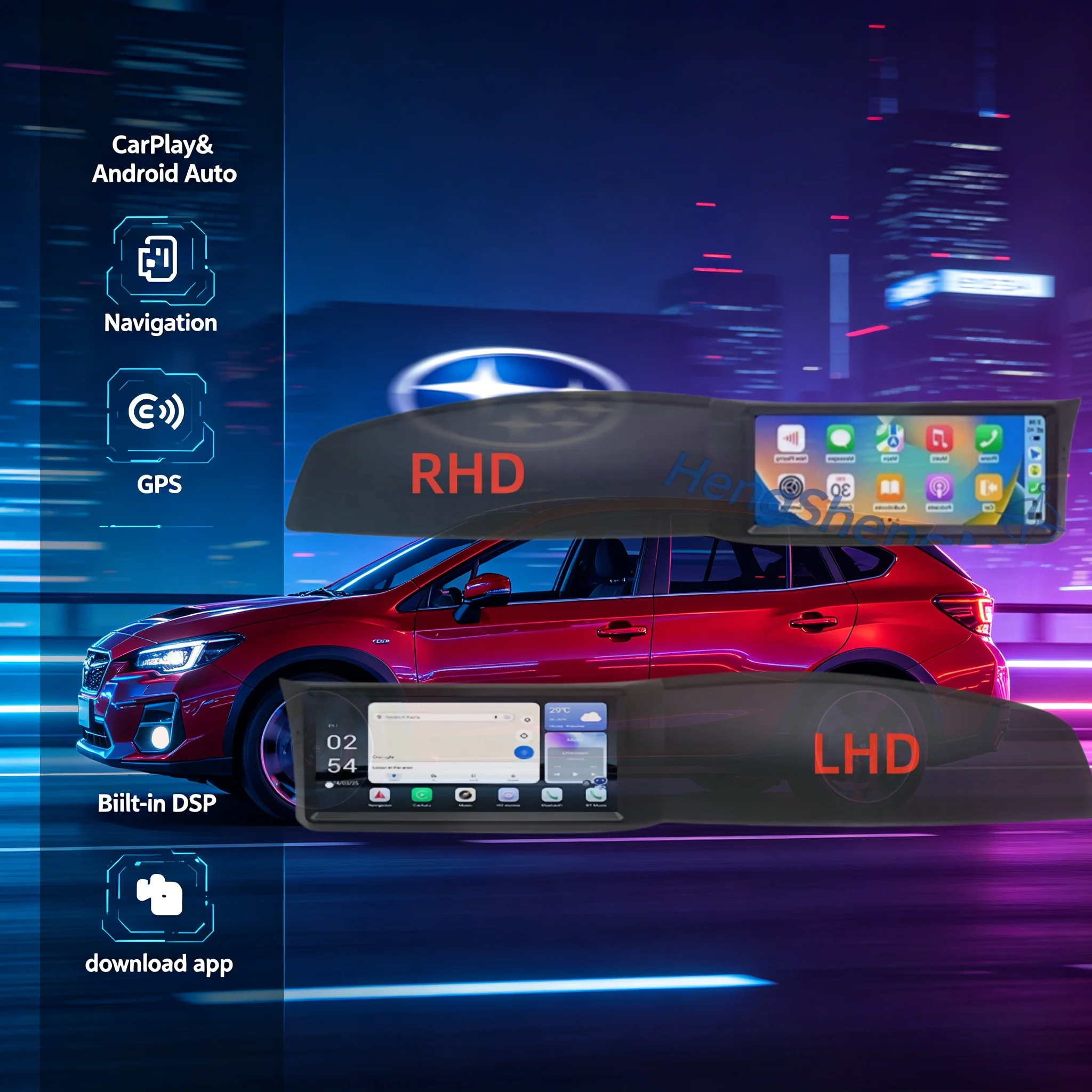 

Car Navigation Radio 10.25" for Subaru BRZ for Toyota 86 2012-2019 Android 13 4G LTE DSP Wireless CarPlay Android Auto HDMI