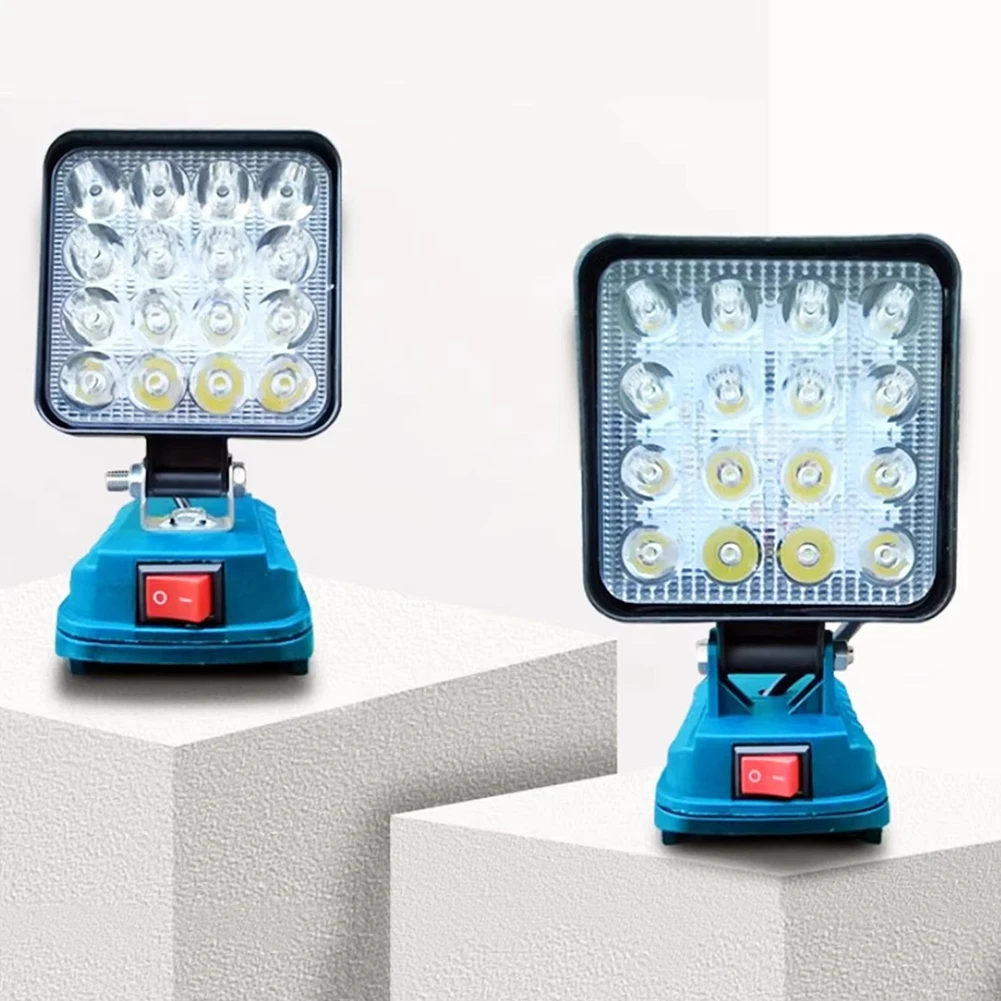 LED Work Light Camping Light Rechargeable Emergency Light Dual USB Ports Battery Lantern Waterproof for Construction Site