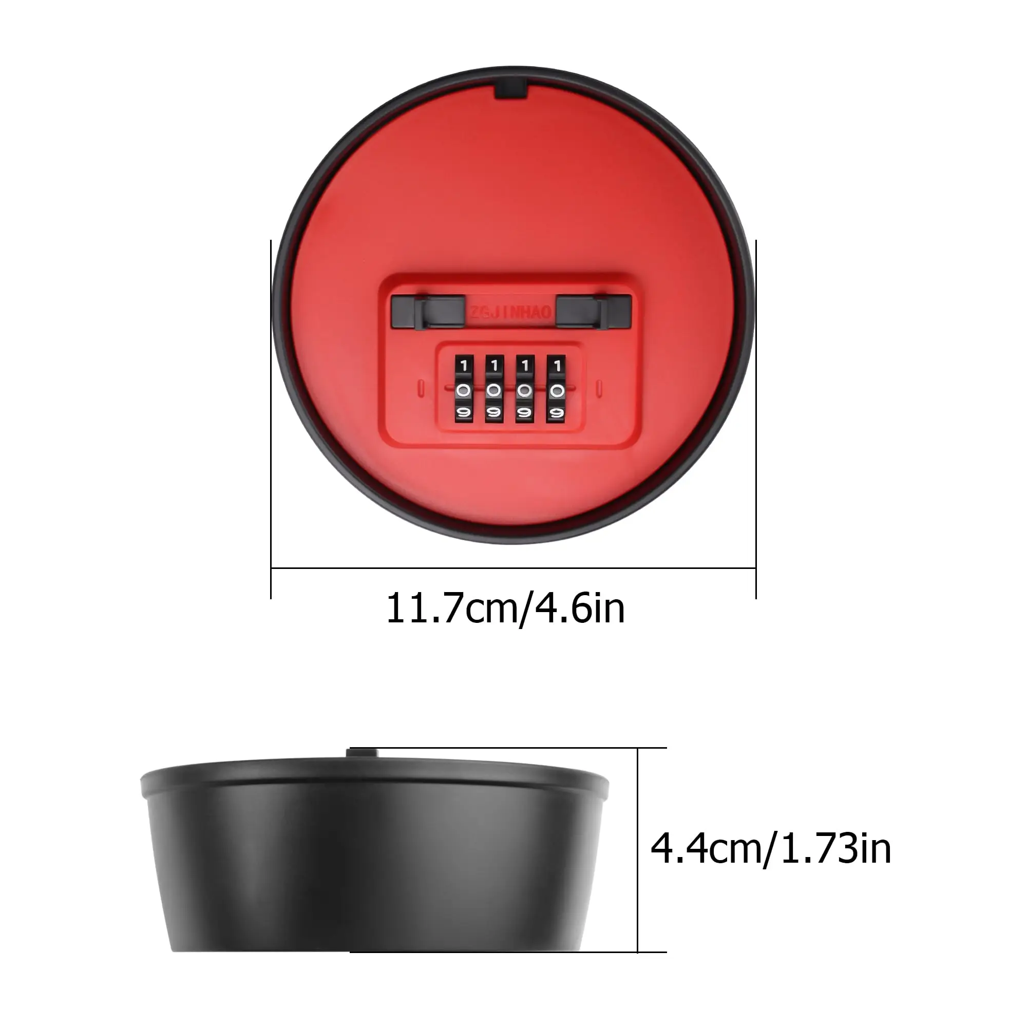 Hidden Key Box with Combination Lock Plastic Safe Small Storage Lockable Box with Code Outdoor Secret Items for Decor Flowerpot