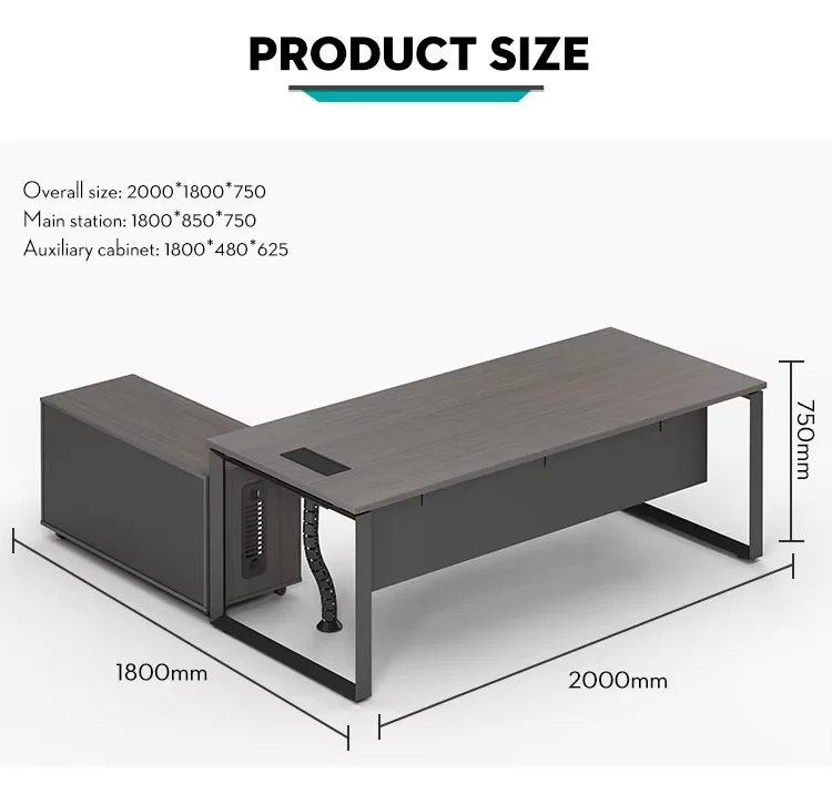 Modern Style Classic Executive Desk Office Manager Desk Factory Price Executive Table Commercial Furniture Manager Office Desk