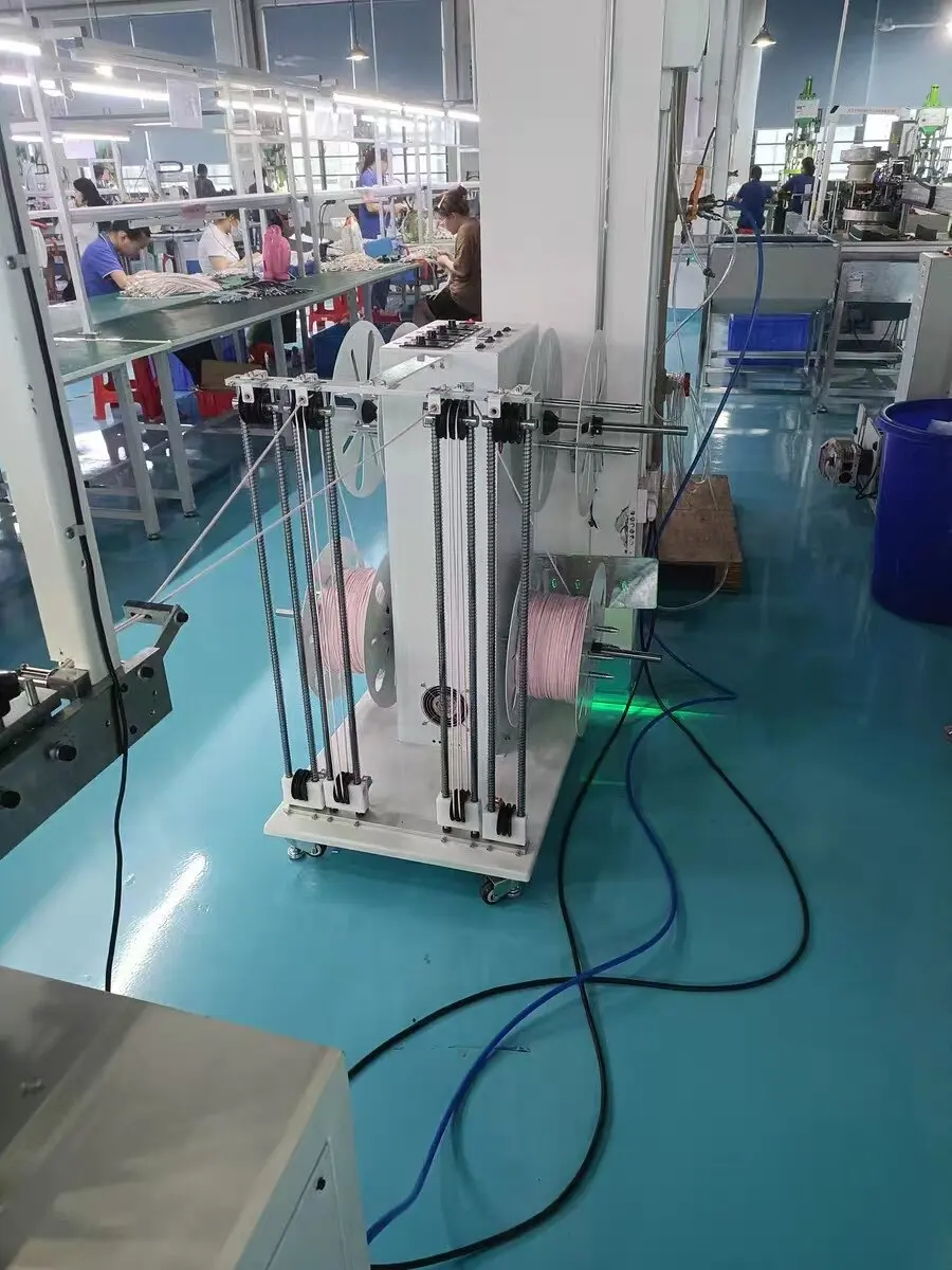 Double shaft continuous variable speed pay-off machine high power induction conveyor feeding rack automatic cable wire feeder
