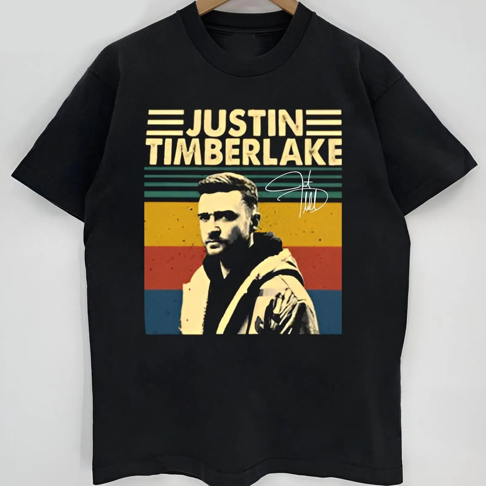 New Justin Timberlake My Love Short Sleeve Black S-2345XL Tee P1537