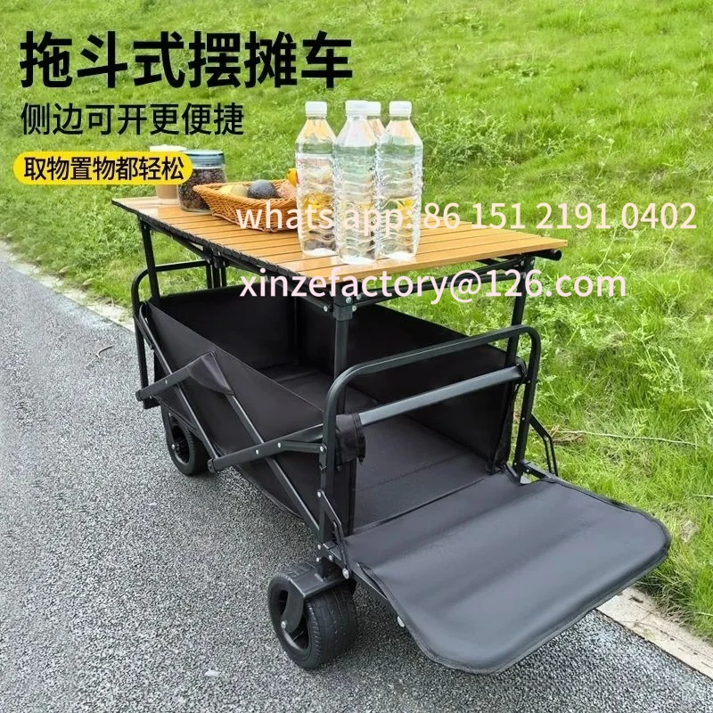 طاولات قابلة للطي قابلة للتخصيص، وحامل عرض، ومظلات قابلة للفصل، وعربات محمولة للتخييم، وكشك السوق الليلي #3