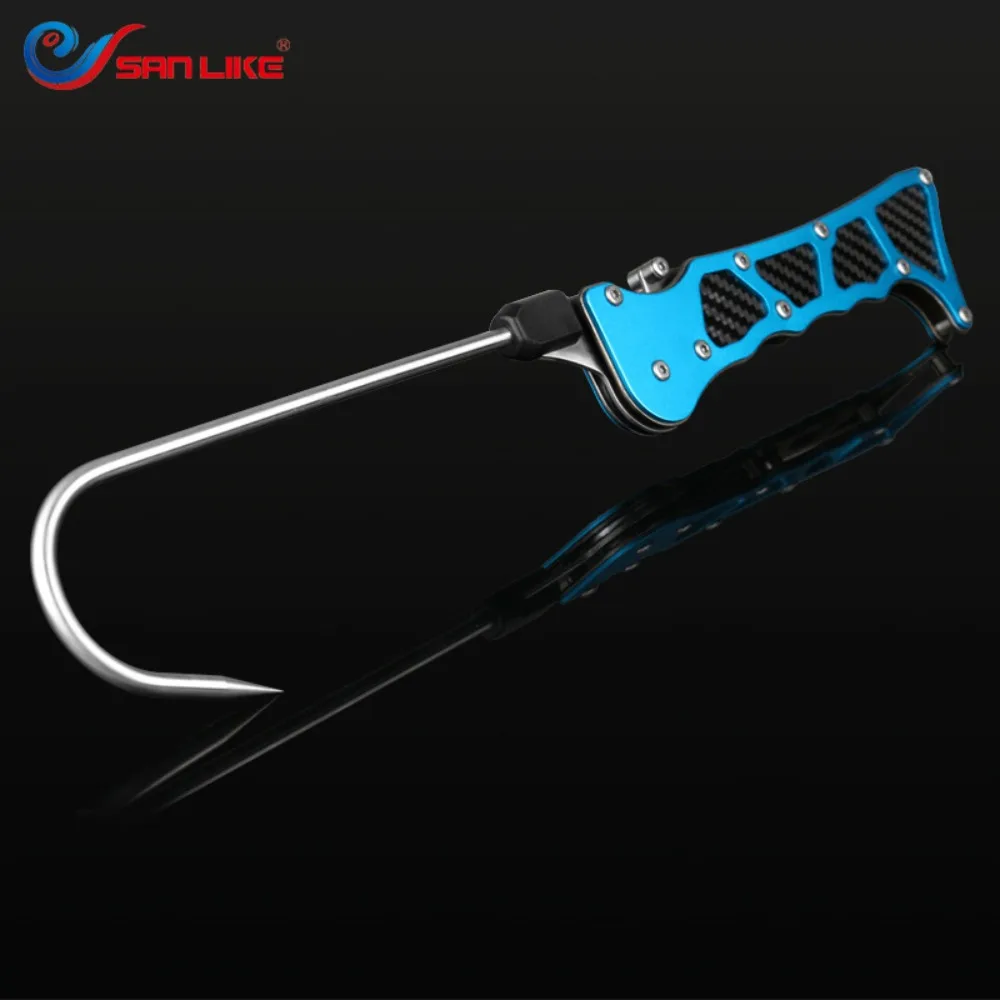 Telescopic Fishing pear Hook 2023 Carbon Stainless Steel Aconitic Hook Portable Jig Hooks Foldable Rui Fish Grip Sea Fishing