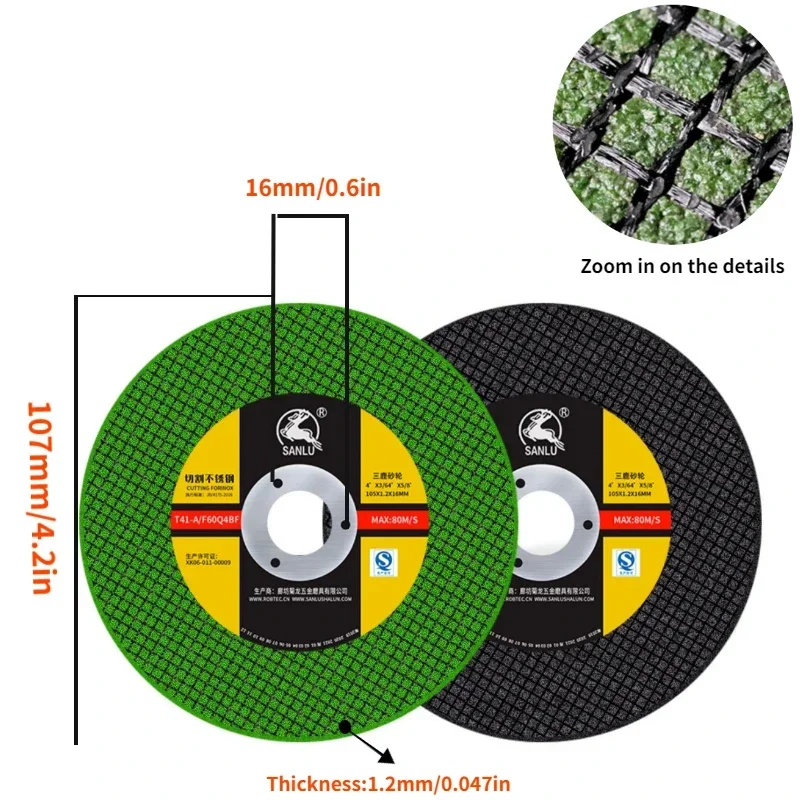 超薄型樹脂カッティングディスク,アングルグラインダー,砥石,金属,ステンレス鋼,研磨パッド,切断ディスク,107mm
