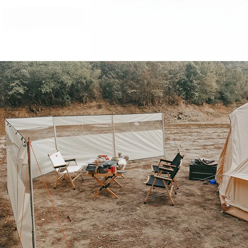Outdoor Windshield Camping Large Windshield Canopy Windproof Visual Enclosure Projection Screen