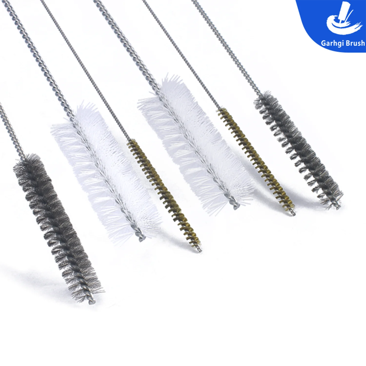 Szczotka druciana ze stali nierdzewnej o długości 500 mm, spiralna, skręcana, do rur, butelek, wąskich otworów, do głębokiego czyszczenia metalu i usuwania rdzy, narzędzia ręczne.