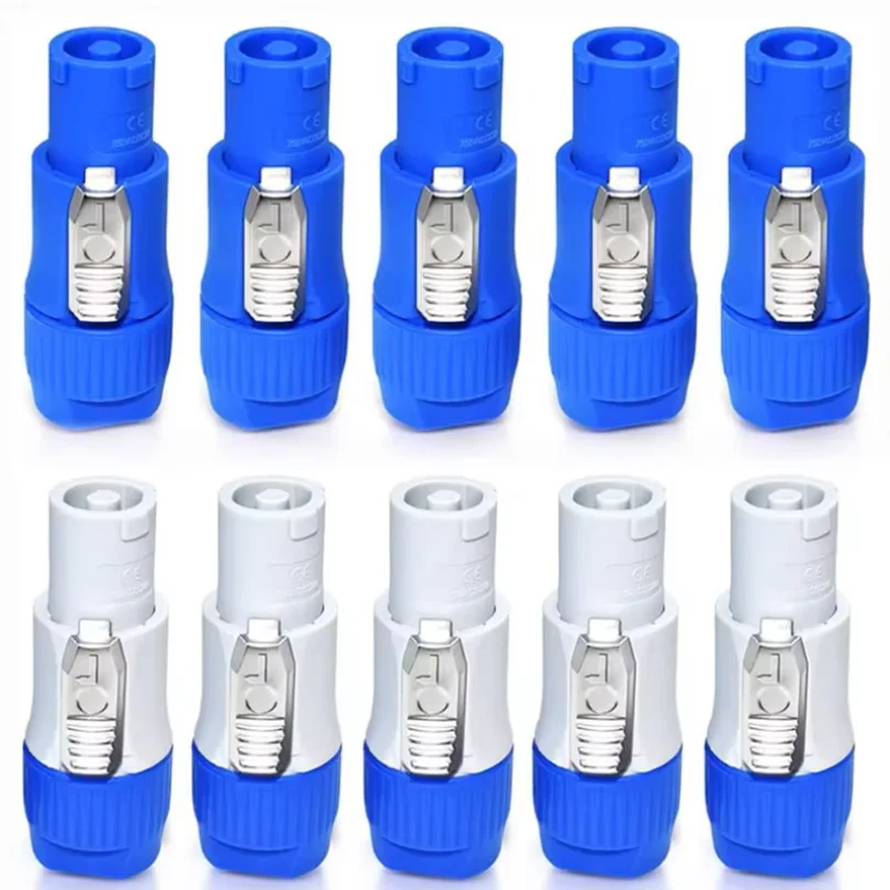 10Pcs 3Pin Powercon XLR Connector 20A Power Plug Power Socket NAC3FCA NAC3MPA NAC3FCB Male Plug Adapter Stage Light LED Screen