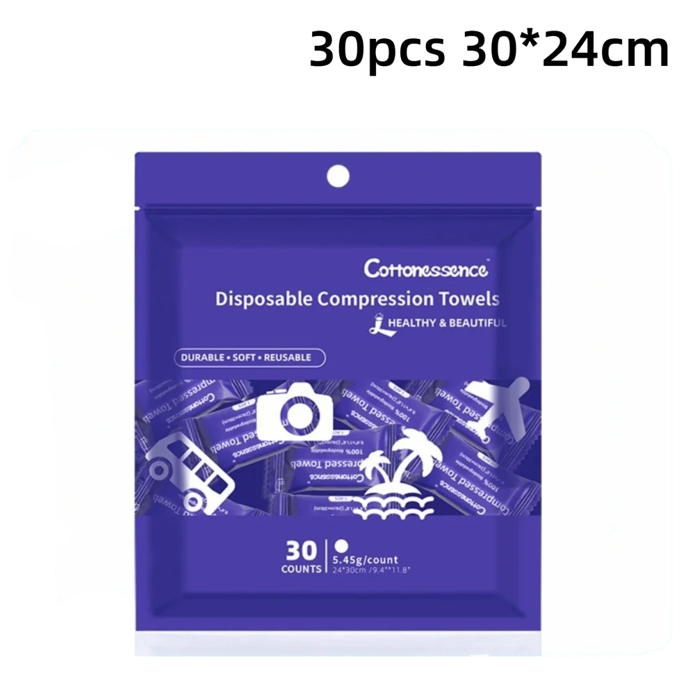 New Portable Disposable Face Towels Soft Fabric Absorbent Compressed Towels Disposable Quick Expanding Disposable Wipes Camping